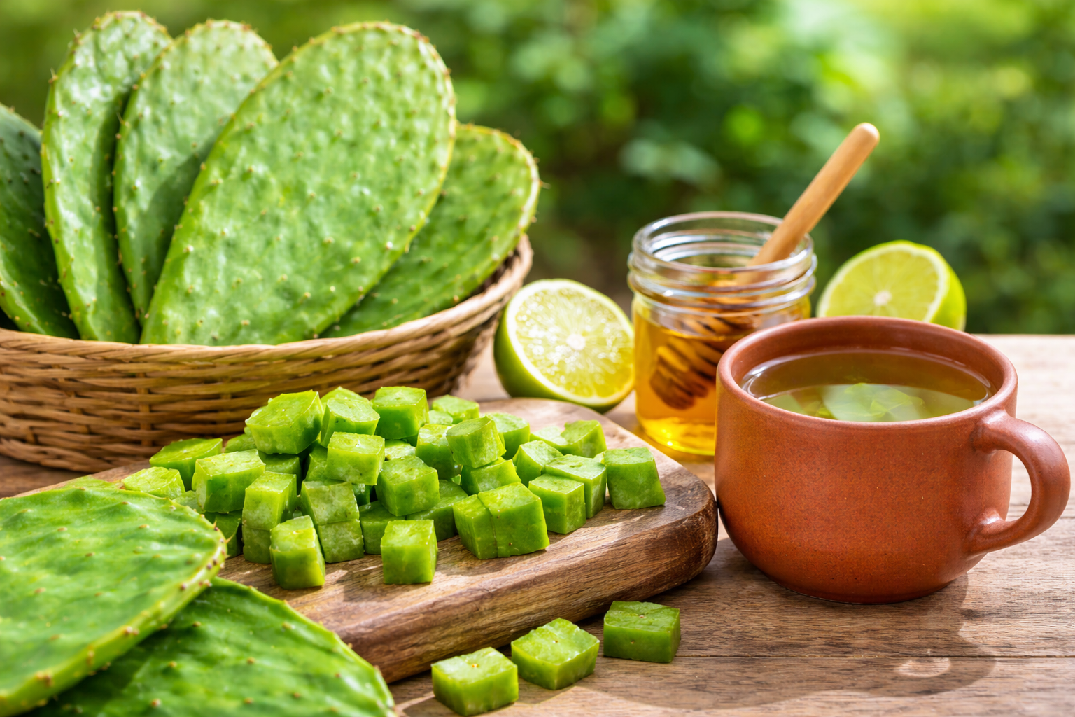 Remedio natural con nopal