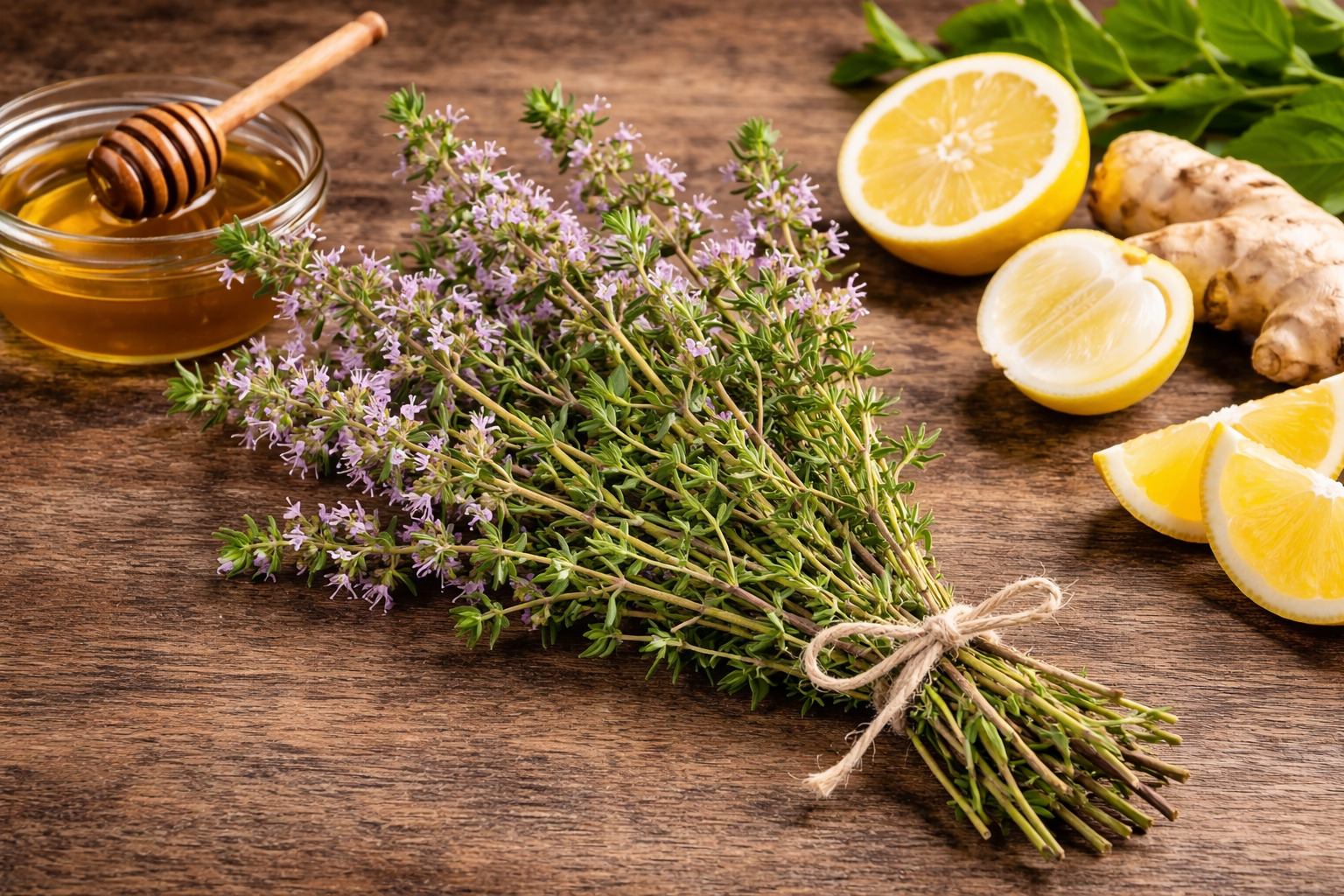 Tomillo para la gripe y la tos