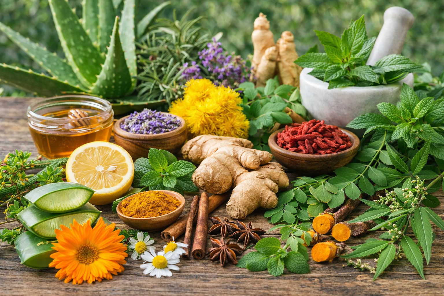 20 Hierbas Naturales y sus Beneficios para la Salud