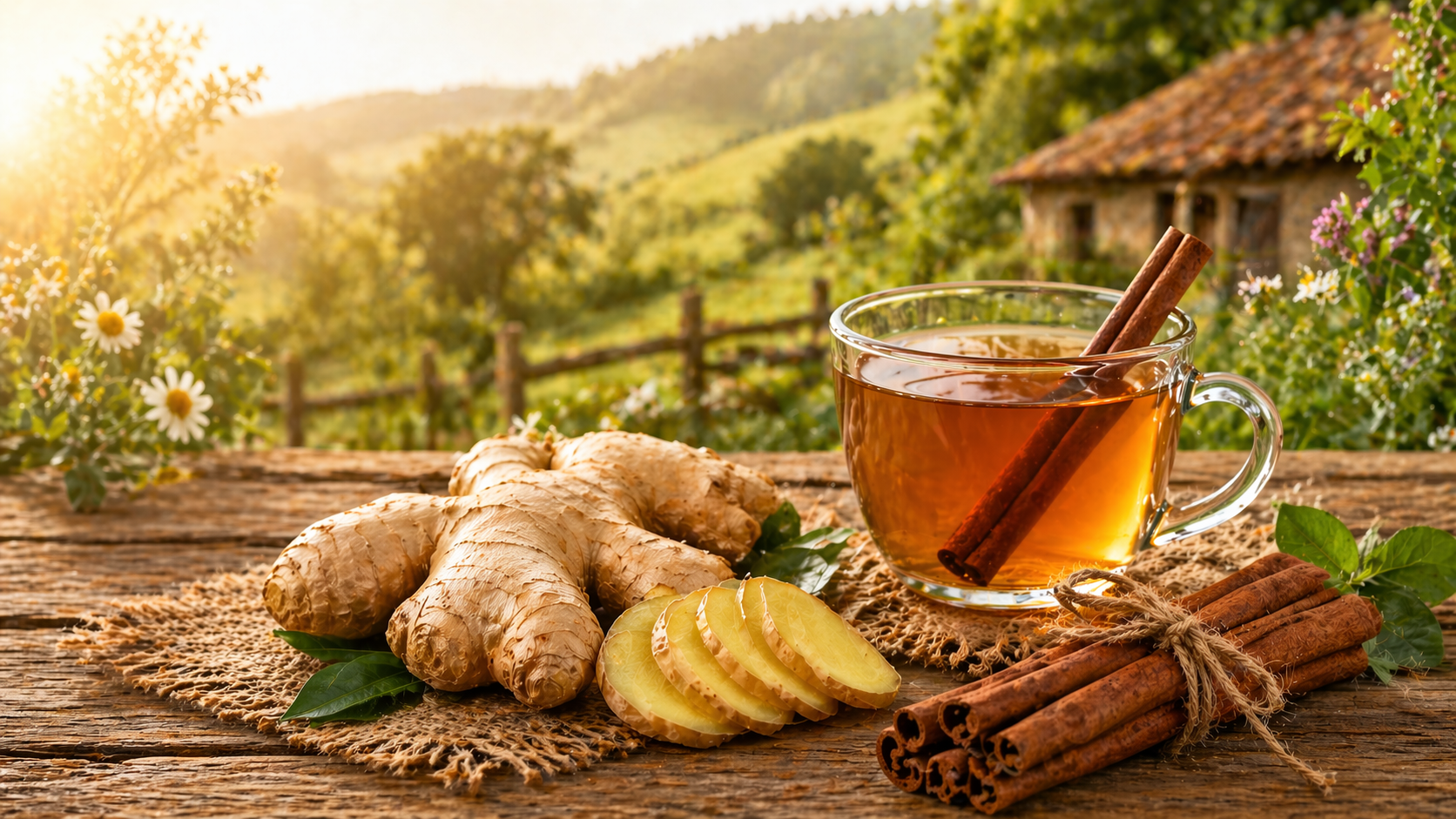 infusión de jengibre y canela