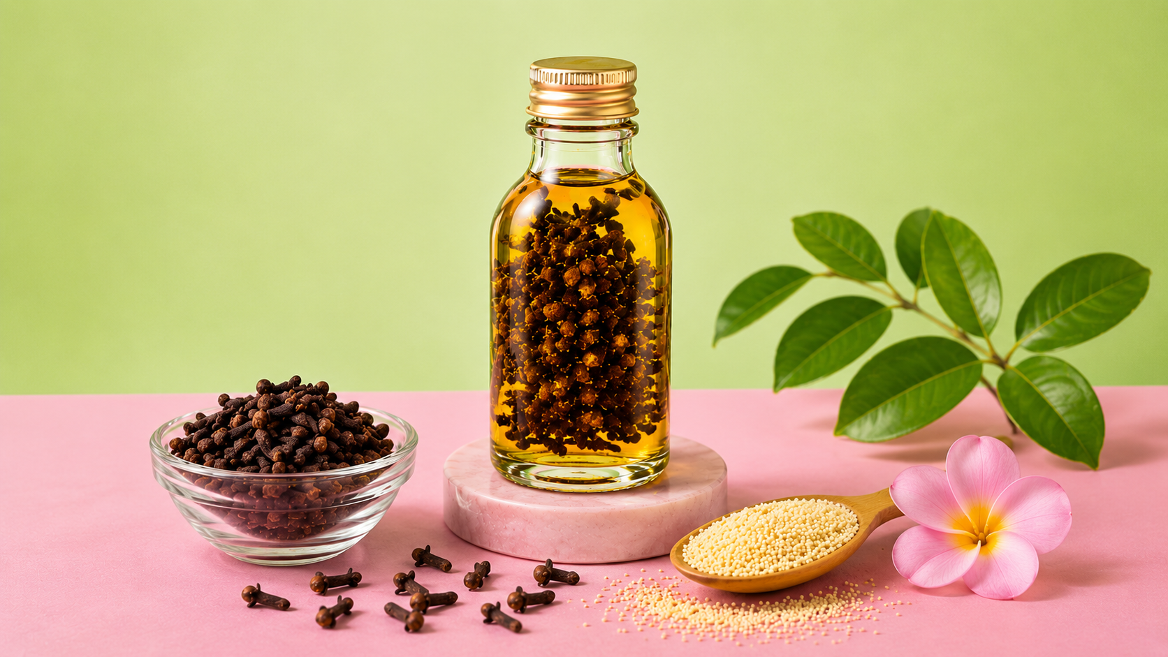 Aceite de colágeno casero con clavos de olor para rejuvenecer la piel y reducir arrugas naturalmente